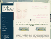 Tablet Screenshot of amodnailspa.com